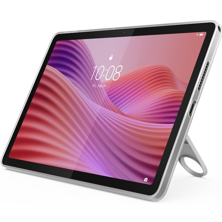 Tableta Lenovo Tab, Octa-Core , 10.1" WUXGA (1920x1200) TFT LCD (IPS), 4GB RAM, 128GB, 4G, Luna Grey + Clear case