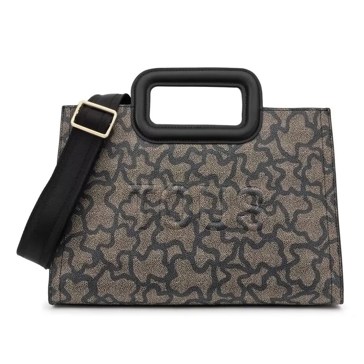 Geanta dama, TOUS Kaos Icon Amaya, tote, piele ecologica, negru