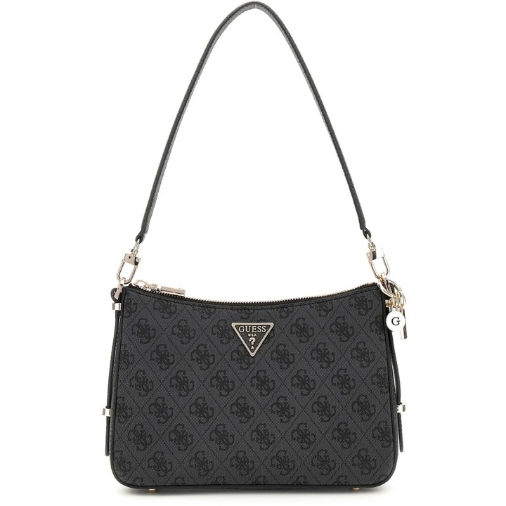 GUESS Eco Erica Női crossbody táska, műbőr, fekete