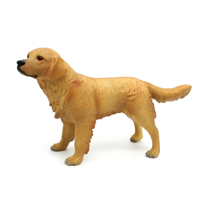Arany-retriever figura, TQQFUN, realisztikus dizájn, puha PVC anyagból, gyerekeknek megfelelő méret