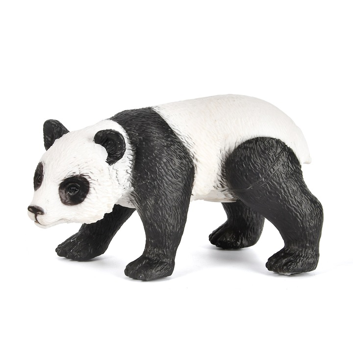 Realisztikus panda figura, TQQFUN, közepes méretű, puha PVC anyagból, biztonságos gyermekek számára