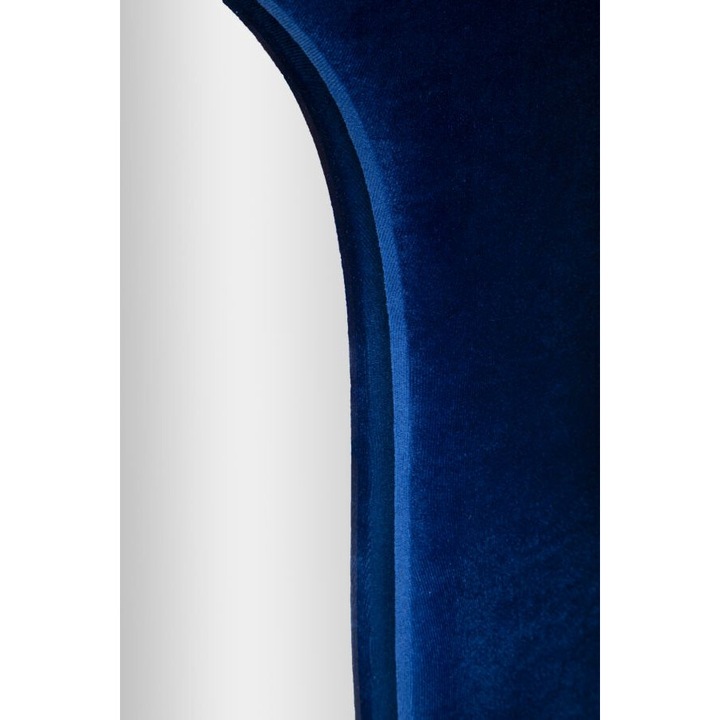 Mauro Ferretti fali tükör, Theodor modell, elektromos kék bársony, 60x4x160 cm