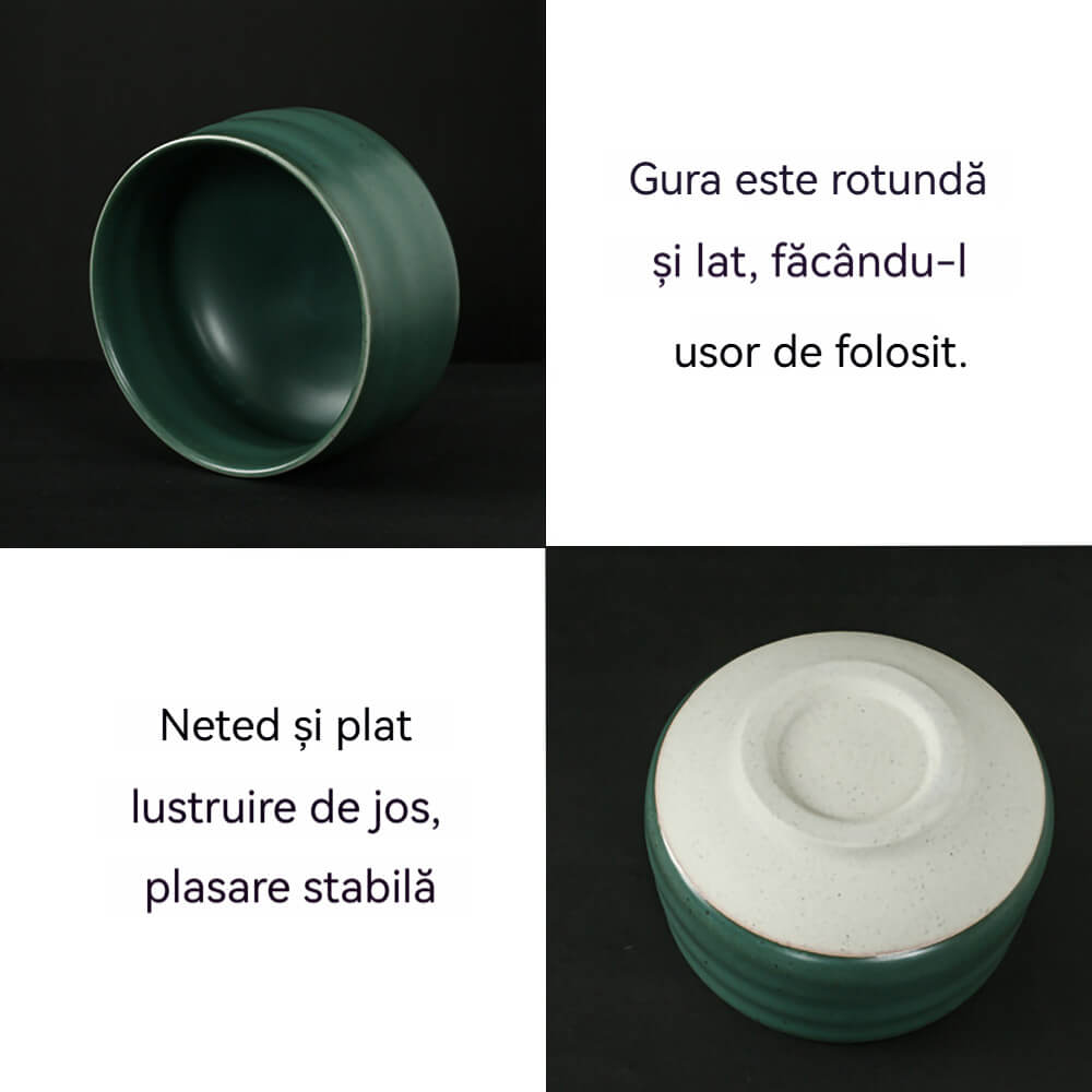 まっちゃ Set de ceai japonez matcha, bambus/ceramica, 7 piese, Bambus