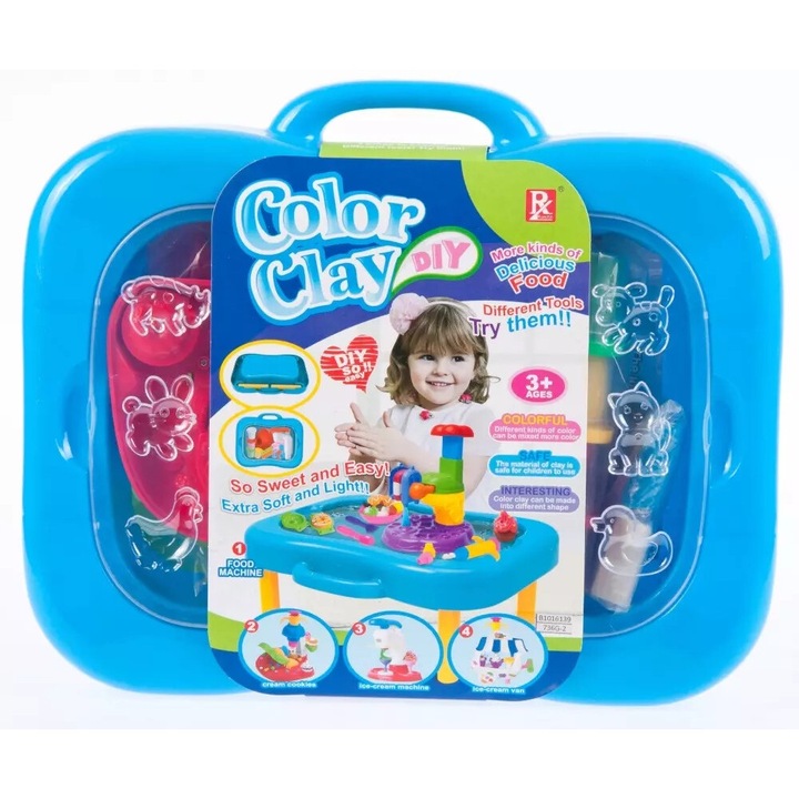 Set plastilina cu accesorii, Mega Creative, multicolor