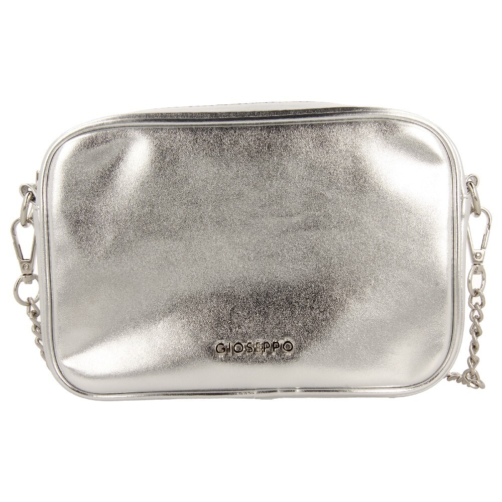 Gioseppo, Geanta crossbody de piele ecologica, Argintiu