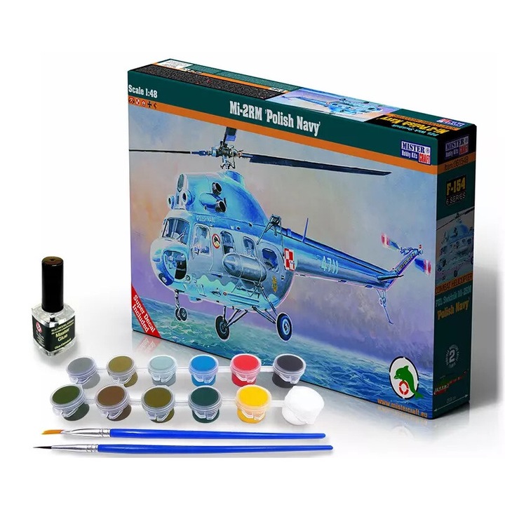 Модел на самолет за сглобяване, MisterCraft, Ми-2 RM "Полски военноморски флот", 1:48
