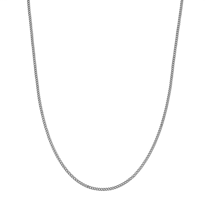 Colier de lant True Rebels din otel inoxidabil, Gri, 55 CM