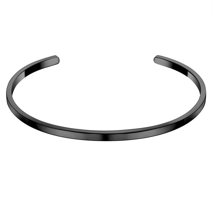 True Rebels, Bratara rigida de otel inoxidabil, Negru