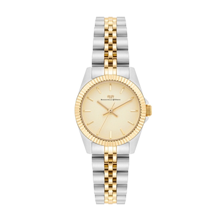 Rhodenwald & Söhne, Ceas cu bratara cu doua nuante, Argintiu