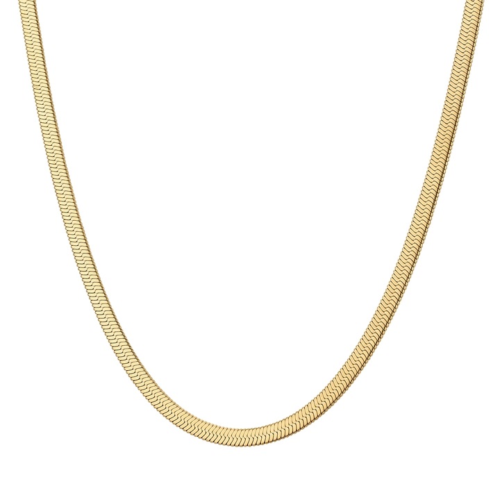 Eastside, Colier de otel inoxidabil cu placaj de aur de 14K, Auriu