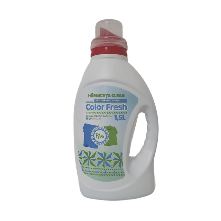 Detergent Lichid Gel Concentrat Harnicuta Clean Color Fresh 1.5L, 30 spalari