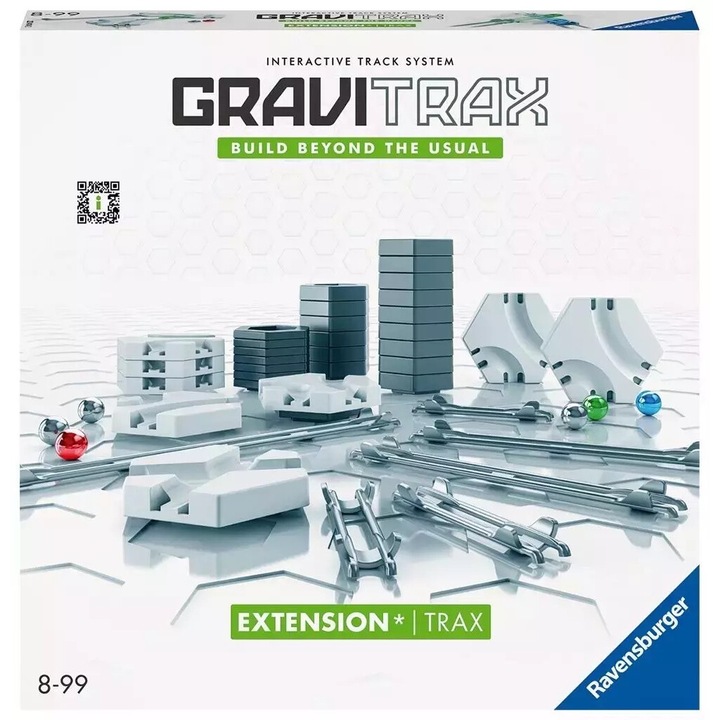 Конструктор Ravensburger Gravitrax - Tory, 6 топки, 16 големи елемента, 8 малки елемента, многоцветен