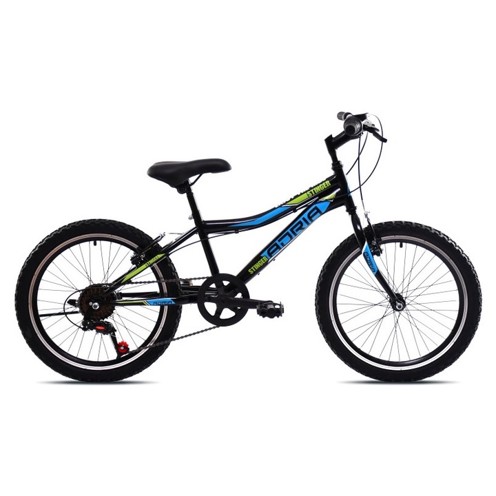 Adria Stinger 20" gyerek kerékpár Fekete-Kék