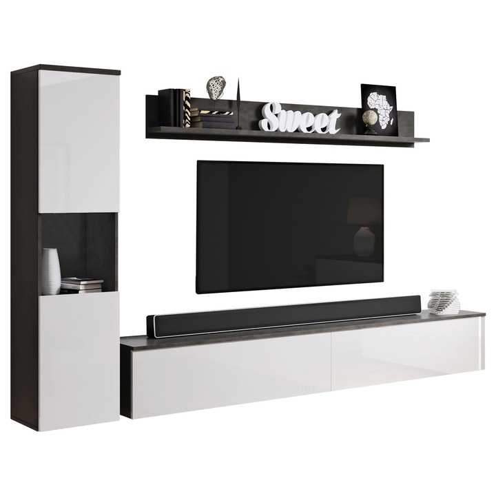 Set camera de zi Bamisio BR, MIRJAN24, matera + alb lucios