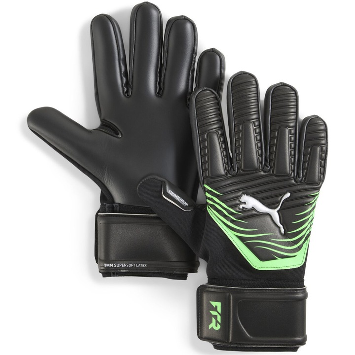 Вратарски ръкавици Future Match NC Puma Black-Cool Light Grey, Размер 9, Светлосив