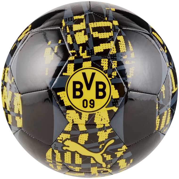 Minge fotbal Bvb Prematch Ball Puma Black-Faster Yell, marimea 5, negru