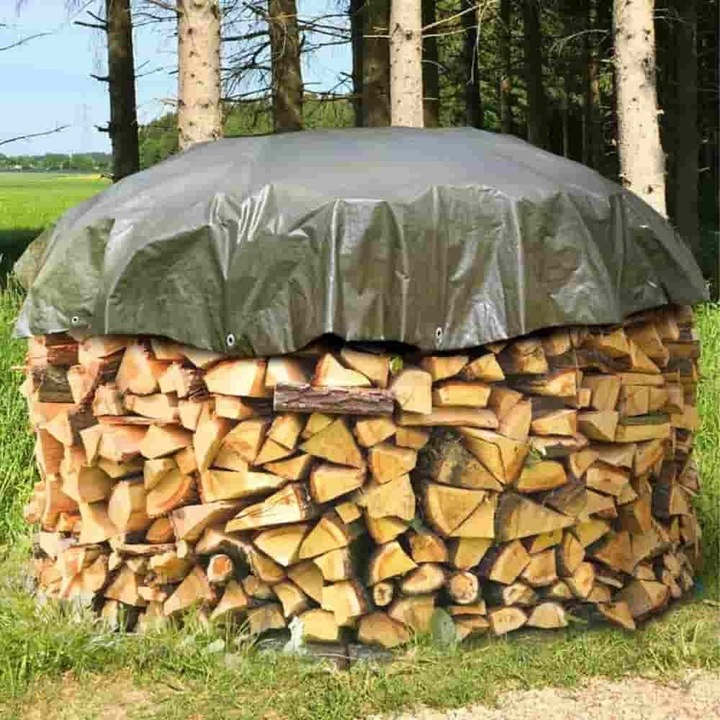 Prelata rotunda, 3m, impermeabil, verde