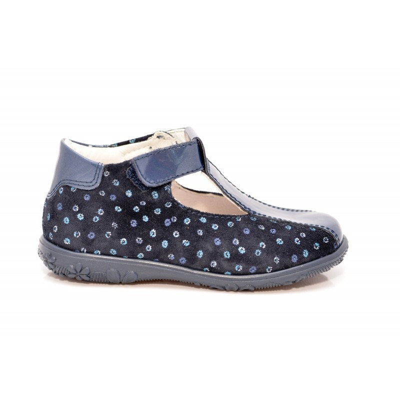 Pantofi copii piele Truffi bleumarin, marime 22