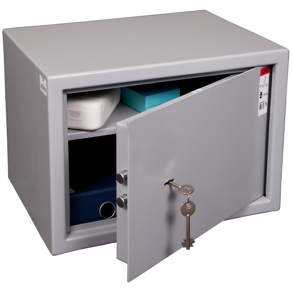 Seif office, inchidere cu cheie,300x430x320mm,15Kg,Planet Safe L.30.K