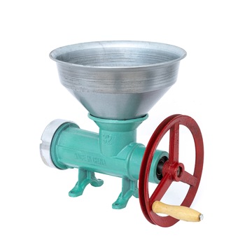 Masina de Tocat Carne Nr.32 cu Palnie Mare, Fulie mare si Rulment, din Fonta, Fermax Masina de Tocat Carne Nr.32 cu Palnie Mare, Fulie mare si Rulment, din Fonta, Fermax