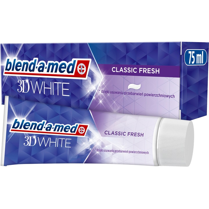 Паста за зъби Blend-a-med 3DWhite Classic Fresh, 75 мл