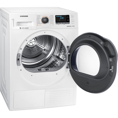 Uscator de rufe Samsung DV90M6200CW, Pompa de caldura, 9 kg, 14 programe, Clasa A+++, Smart Check , Air Wash, Alb