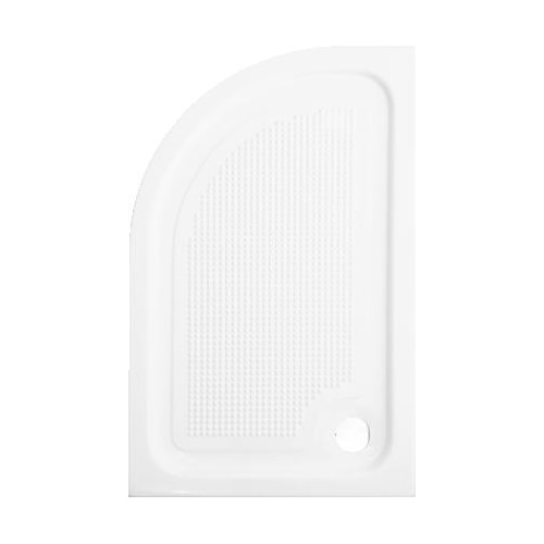 Cadita de dus semirotunda Belform Cubo, dreapta, 90x70 cm