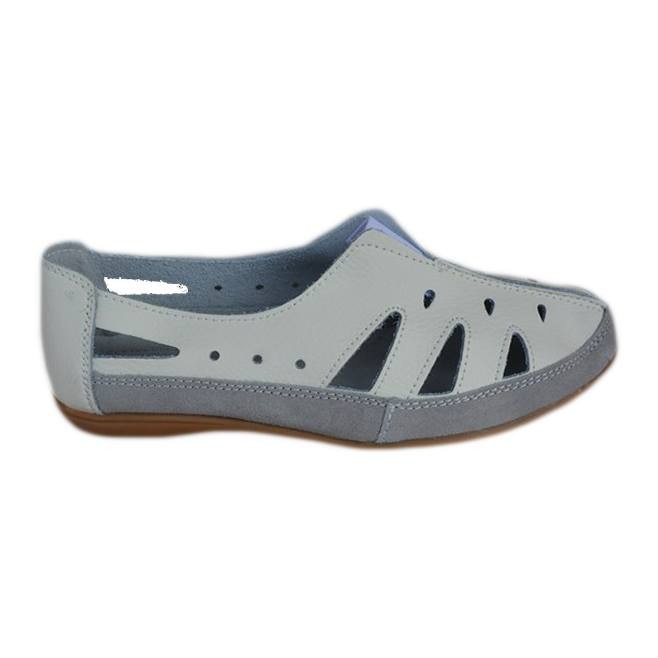 Balerini cu talpa joasa, usoara, model tineresc, D&J Exclusive, Alb