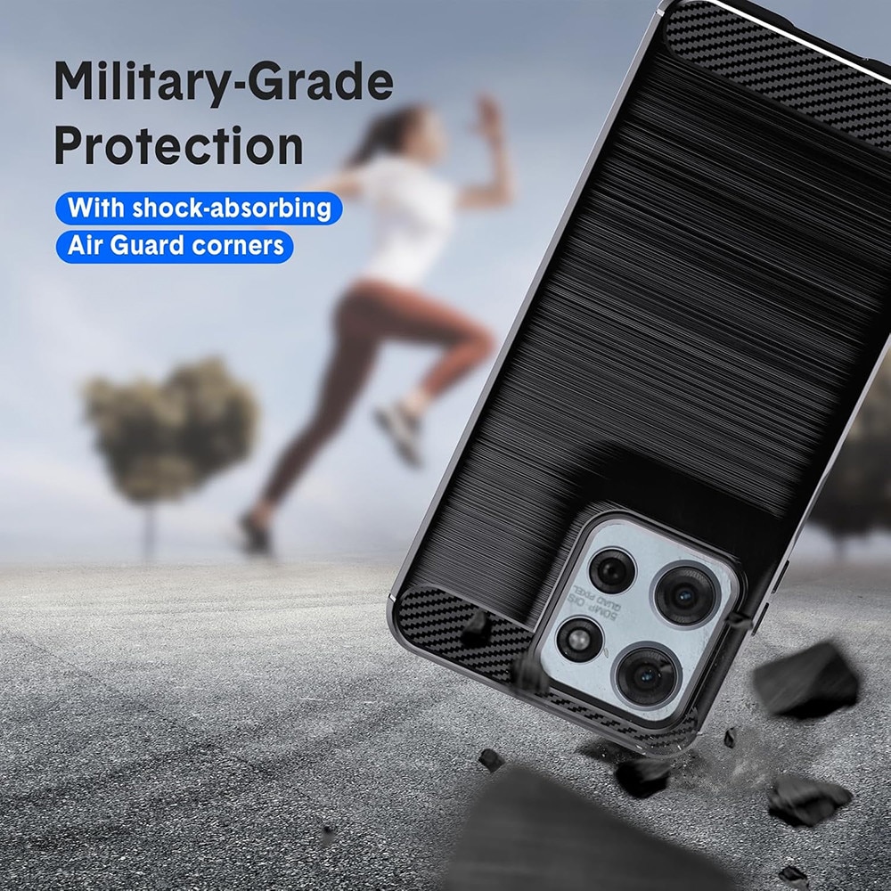 Husa pentru Motorola Moto G15 / G15 Power, Techsuit, Carbon, Neagra