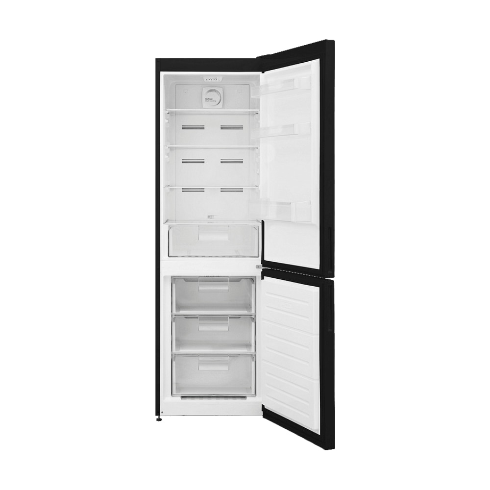 Frigider cu doua usi Finlux FXCA 37970 NFBKE, No Frost, Usi reversibile, 295 l, H 186 cm, Clasa E, Negru
