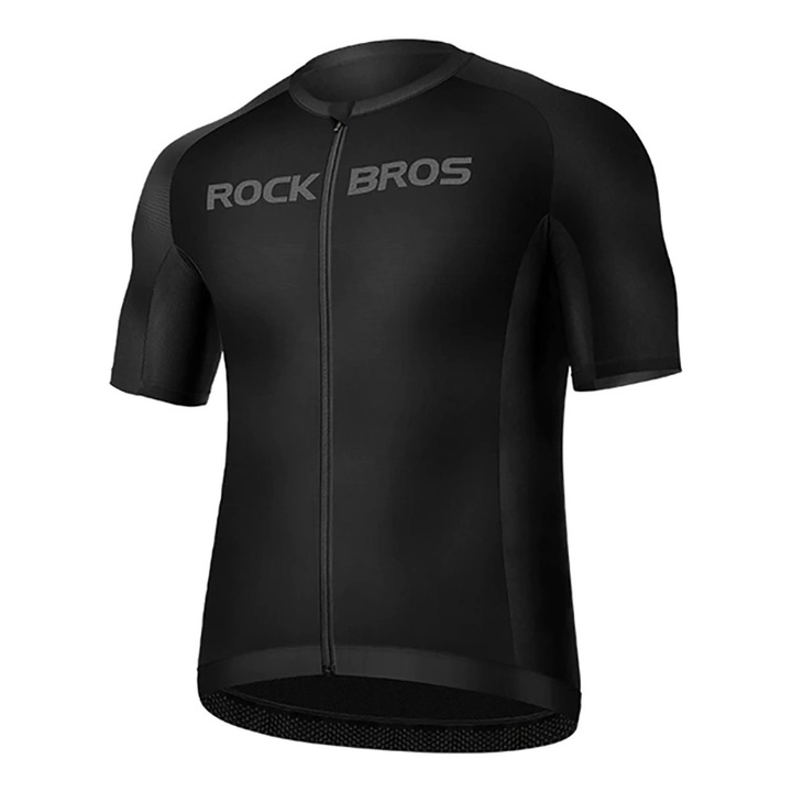 Велосипедна фланелка Rockbros, дишаща, бързосъхнеща, черна, полиестер, M INTL