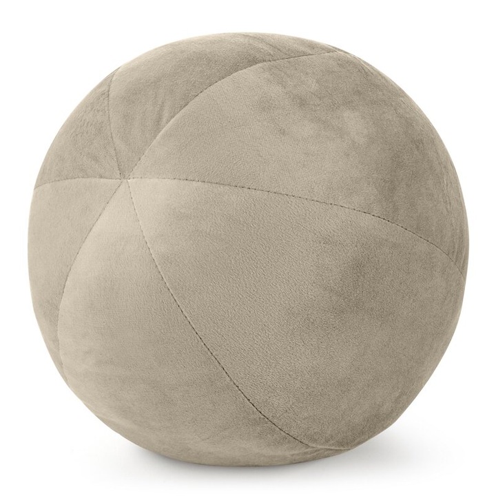 Perna decorativa Gaja, 24 cm, bej, 100% poliester, 220 GSM