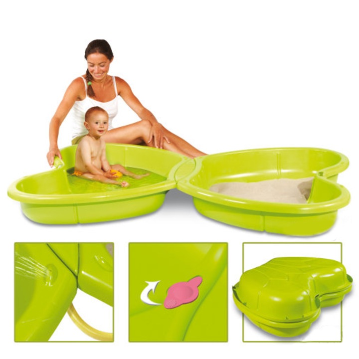 Пясъчник комплект SMOBY 310143, пеперуда, 167x111x18см, с фонтан