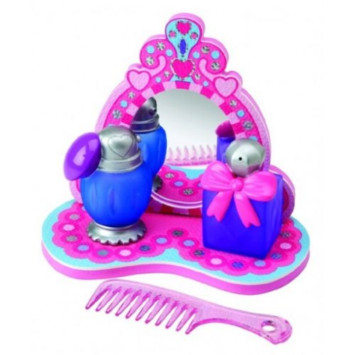 Alex A696W fürdőjáték, készlet tükörrel, 2 parfümös üveggel és fésűvel, gyerekeknek, 2 év+