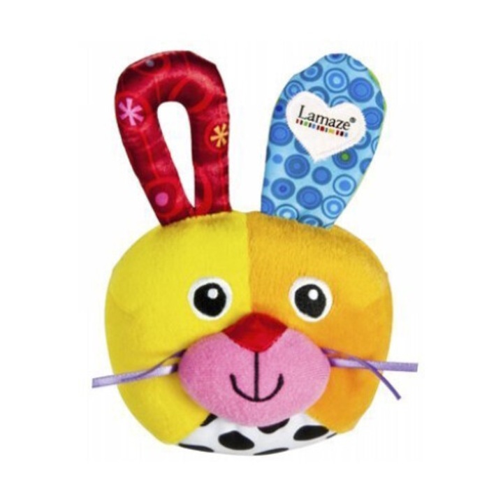 Интерактивна играчка, Lamaze, дизайн на заек, 0+ месеца, многоцветна