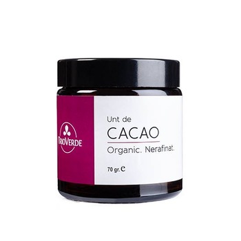 Crema pentru corp Trio Verde Unt de cacao Nerafinat.Organic, 70gr Crema pentru corp Trio Verde Unt de cacao Nerafinat.Organic, 70gr