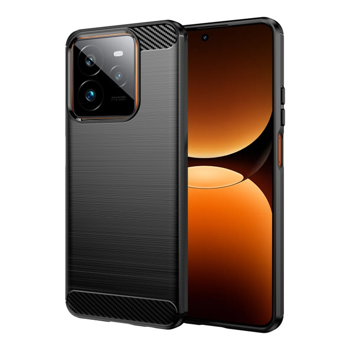 Husa pentru Realme GT 7 Pro - Techsuit Carbon Silicone - Black