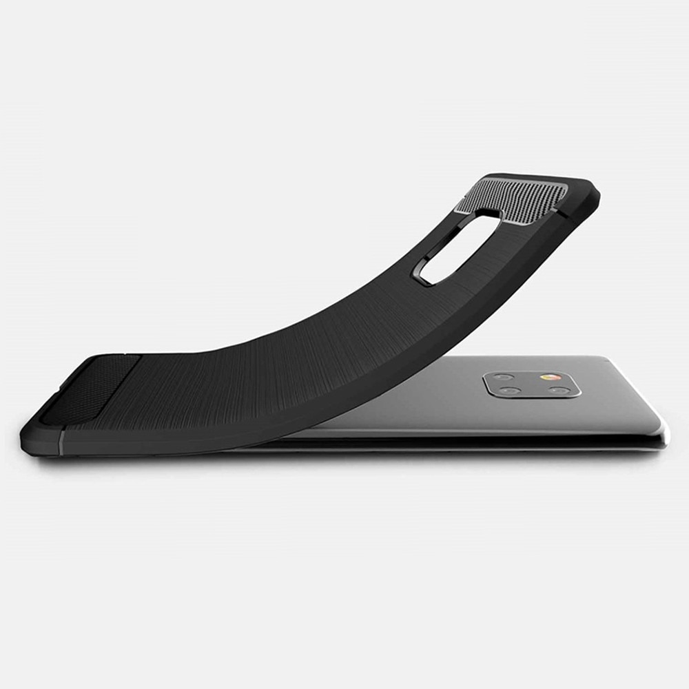 Husa pentru Huawei Mate 20 Pro - Techsuit Carbon Silicone - Black