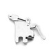 Varrógép nyomótalp adapter, ezüst, 3x4x0,8cm, BABYLOCK/BROTHER/JUKI/PFAFF