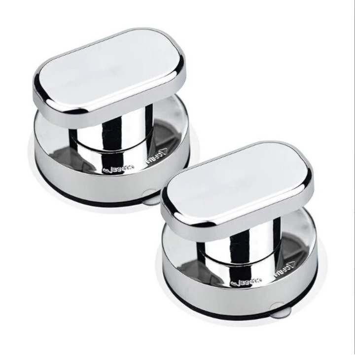 2 tapadókorongos fogantyú szett, Enforose, sokoldalú felhasználás, kompakt kialakítás, könnyen telepíthető, fürdőszobába és konyhába