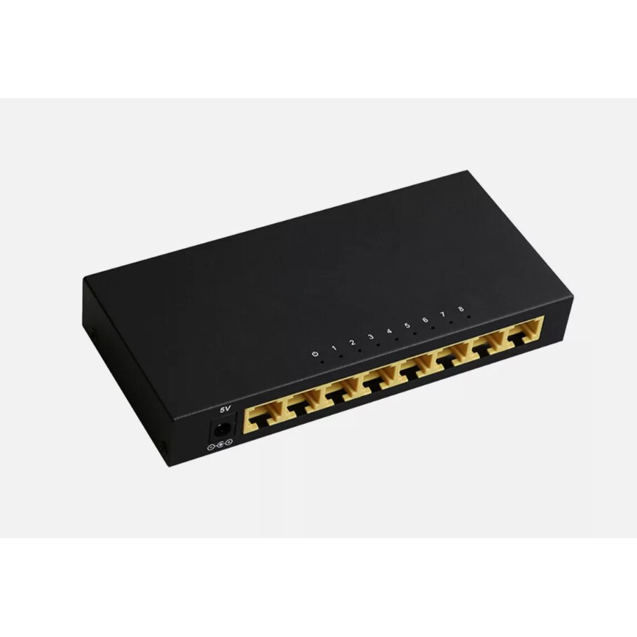 Switch de retea 8-Port Gigabit, fara management, compact, plug-and-play ...