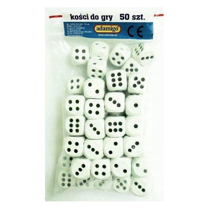 Kockakészlet, Adamigo, 50 db, többszínű