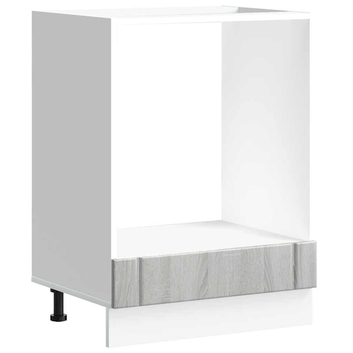 Dulap pentru cuptor „Lucca” vidaXL, Lemn prelucrat, Sonoma gri, 15.4 kg