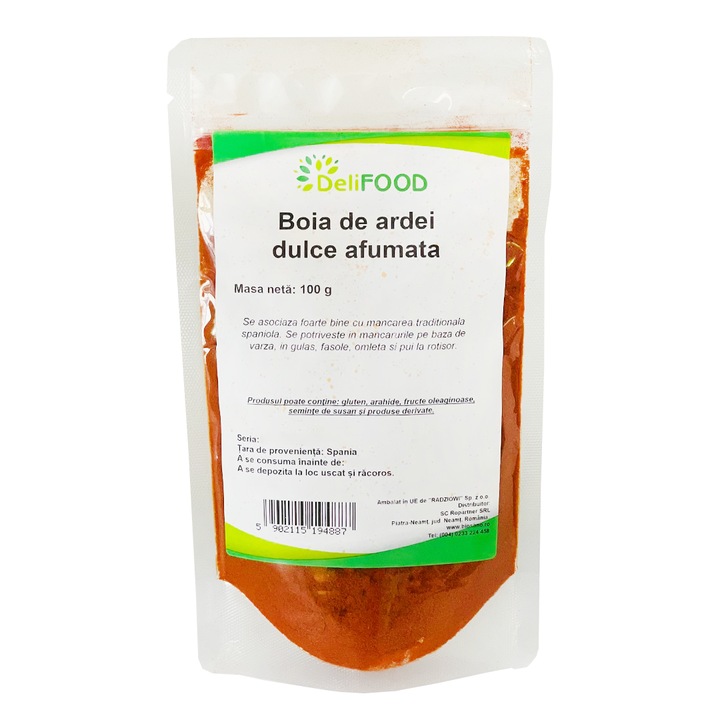 Boia de ardei dulce afumata 100g DELIFOOD