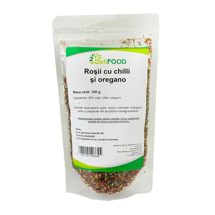 Rosii cu chilli si oregano 100g DELIFOOD