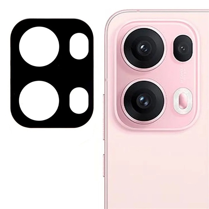 Folie Camera pentru Oppo Reno 13 Pro Daden din sticla, Full Cover, Protectie Profesionala, Ultra Rezistenta, Calitate Premium, Negru