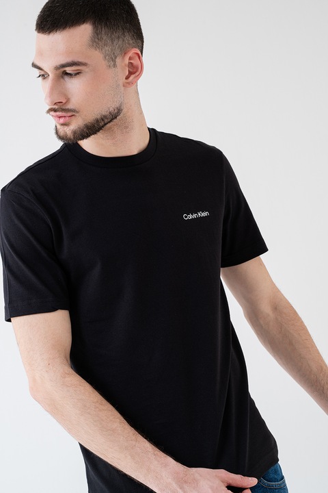 CALVIN KLEIN, Тениска с лого, Черен