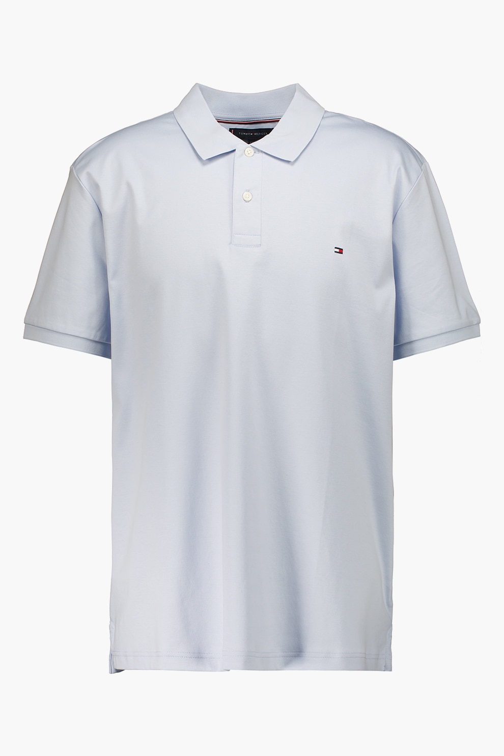 Tommy Hilfiger, Tricou polo de bumbac, Albastru deschis, M