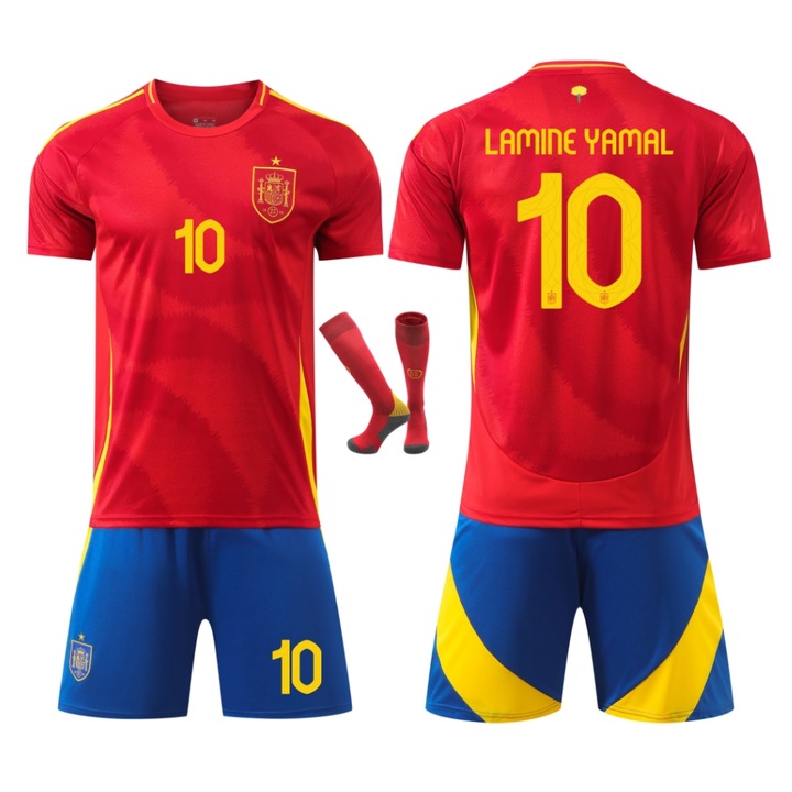 Gyerek sportfelszereles Spanyolorszag Jamal futballmez, Piros