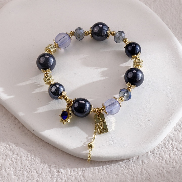 Fantasy Garden, Bratara Cristal Mov, Unisex